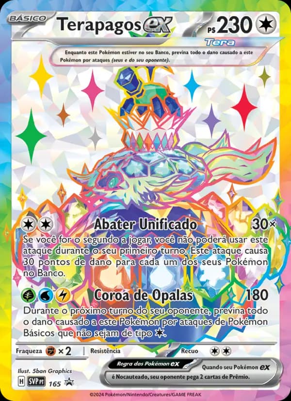 Terapagos ex, carta 165 de SVP Black Star Promos