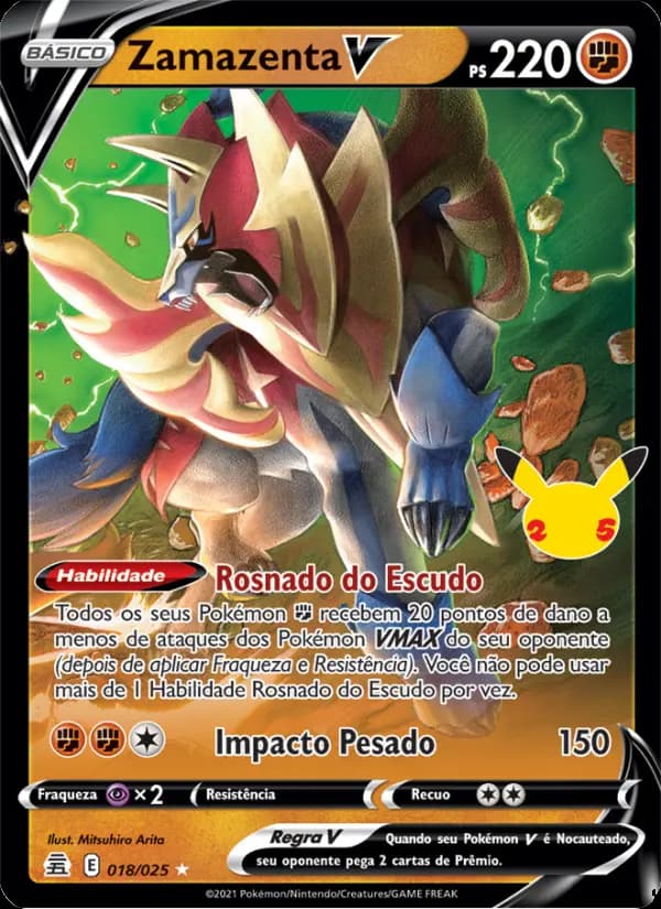 Zamazenta V, carta 18 de Celebrações