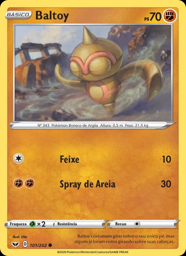 Baltoy, carta 101 de Espada e Escudo
