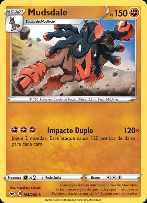 Mudsdale, carta 106 de Espada e Escudo