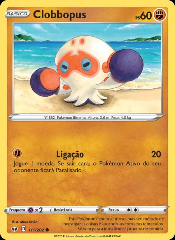 Clobbopus, carta 111 de Espada e Escudo