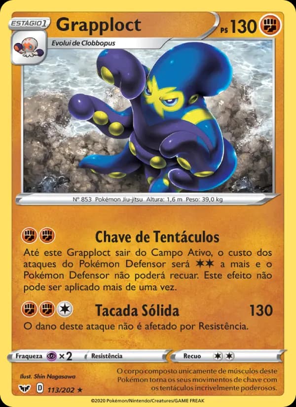 Grapploct, carta 113 de Espada e Escudo