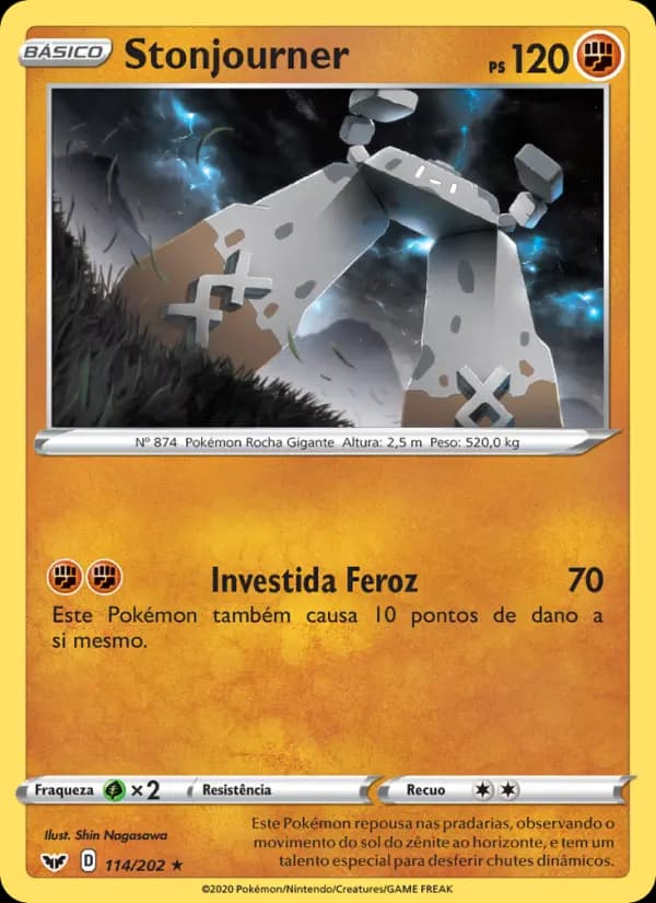 Stonjourner, carta 114 de Espada e Escudo