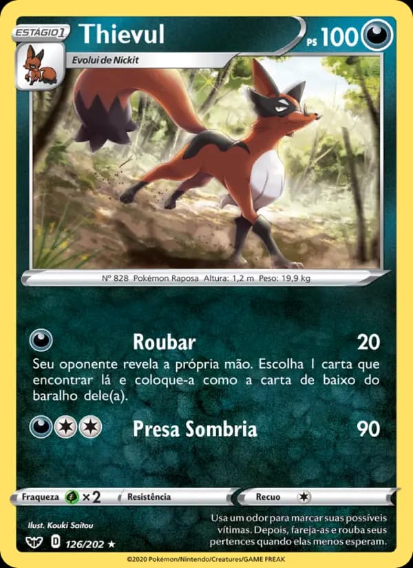 Thievul, carta 126 de Espada e Escudo