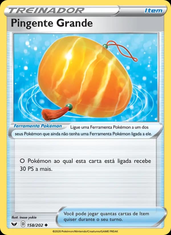Pingente Grande, carta 158 de Espada e Escudo