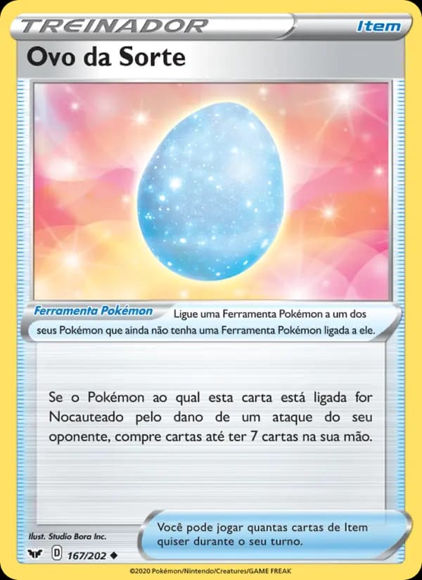 Ovo da Sorte, carta 167 de Espada e Escudo