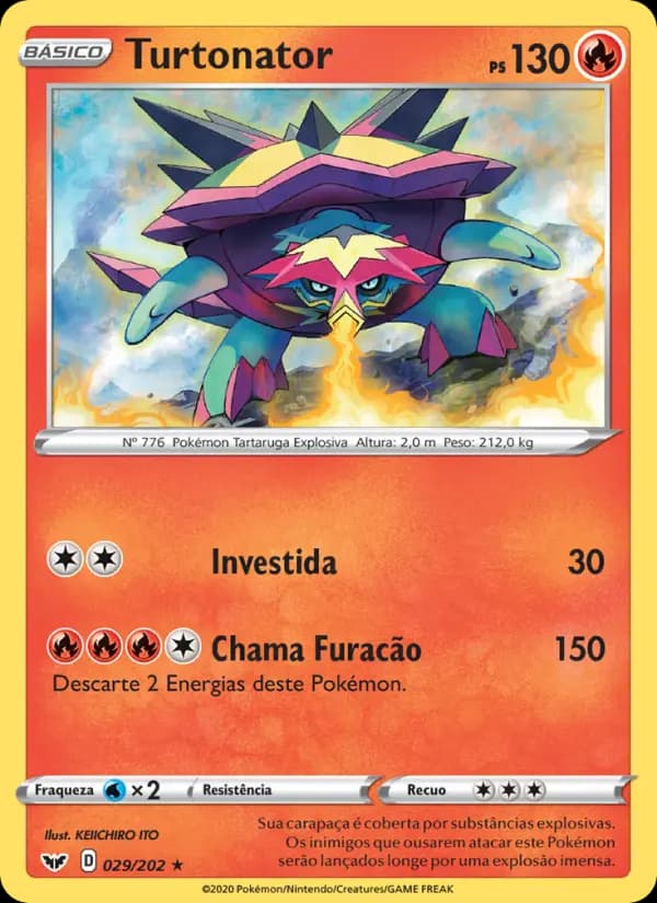 Turtonator, carta 29 de Espada e Escudo