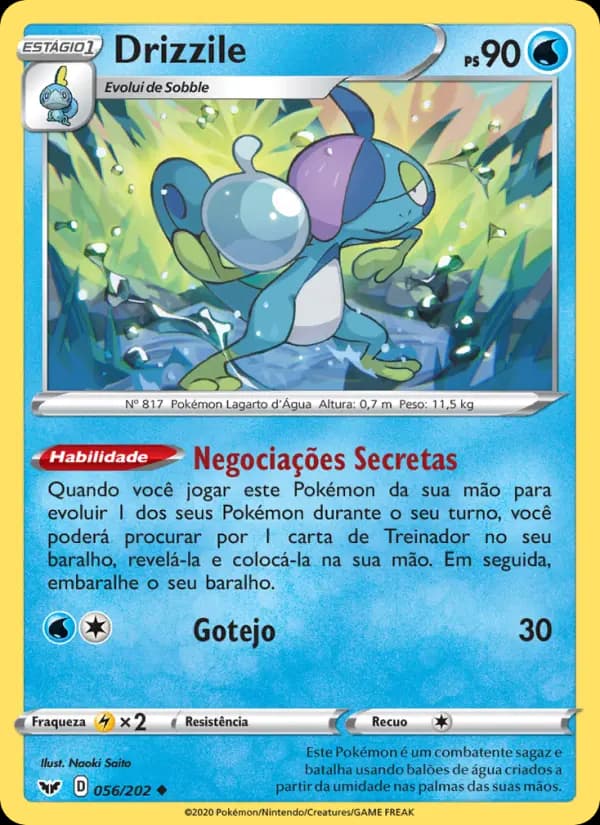 Drizzile, carta 56 de Espada e Escudo