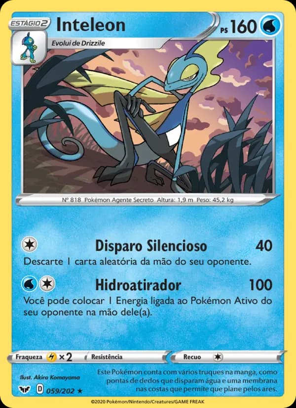 Inteleon, carta 59 de Espada e Escudo