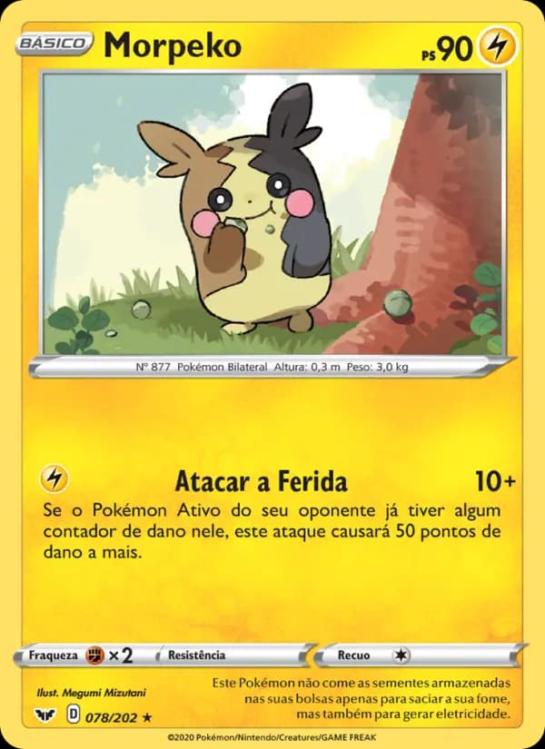 Morpeko, carta 78 de Espada e Escudo