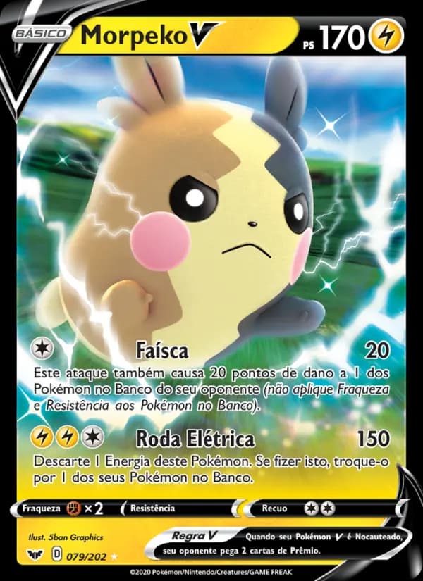Morpeko V, carta 79 de Espada e Escudo