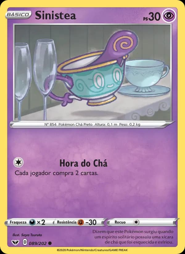 Sinistea, carta 89 de Espada e Escudo