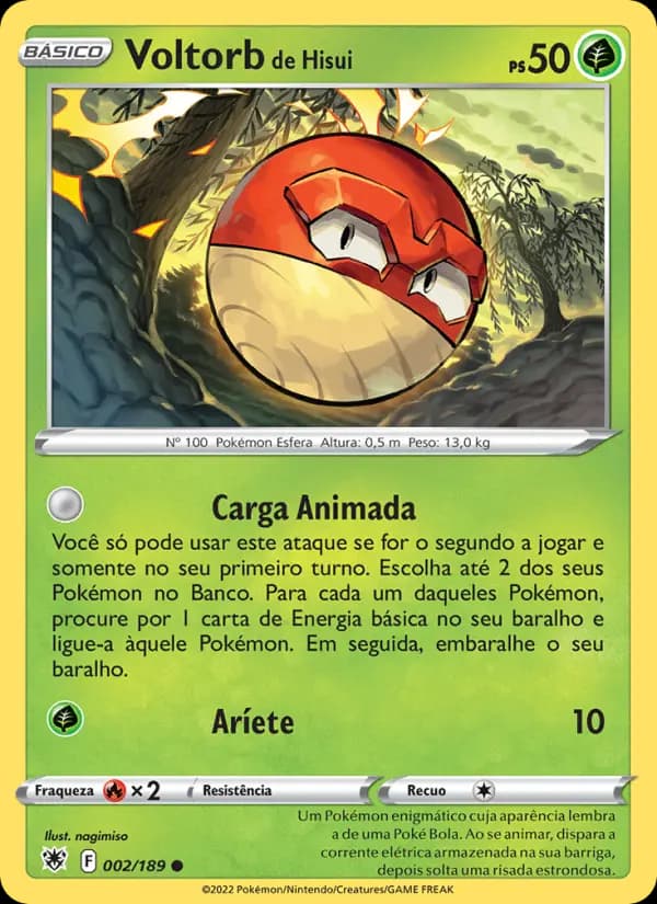Voltorb de Hisui, carta 002 de Estrelas Radiantes
