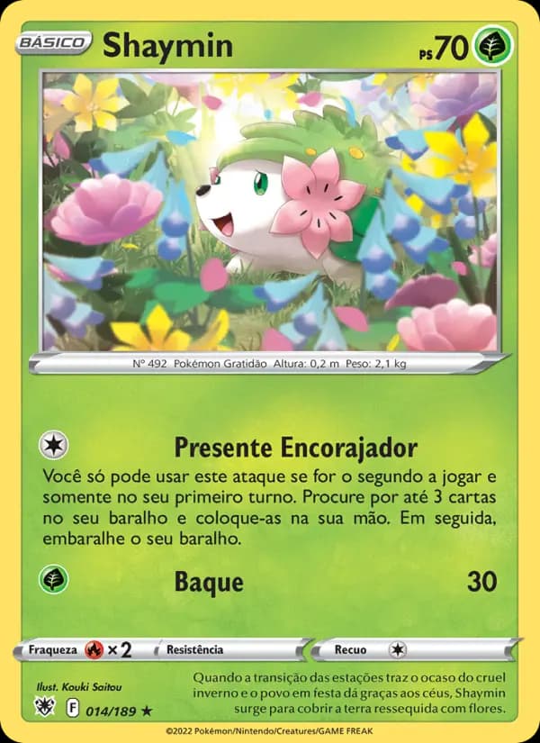 Shaymin, carta 014 de Estrelas Radiantes
