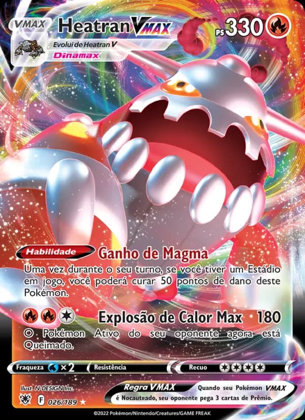 Heatran VMAX, carta 026 de Estrelas Radiantes
