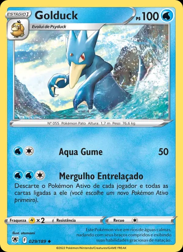 Golduck, carta 029 de Estrelas Radiantes
