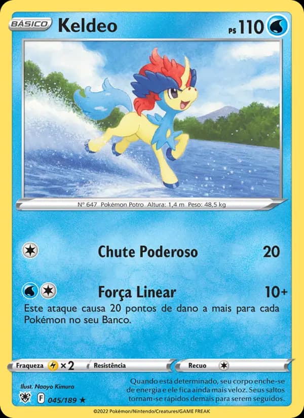 Keldeo, carta 045 de Estrelas Radiantes