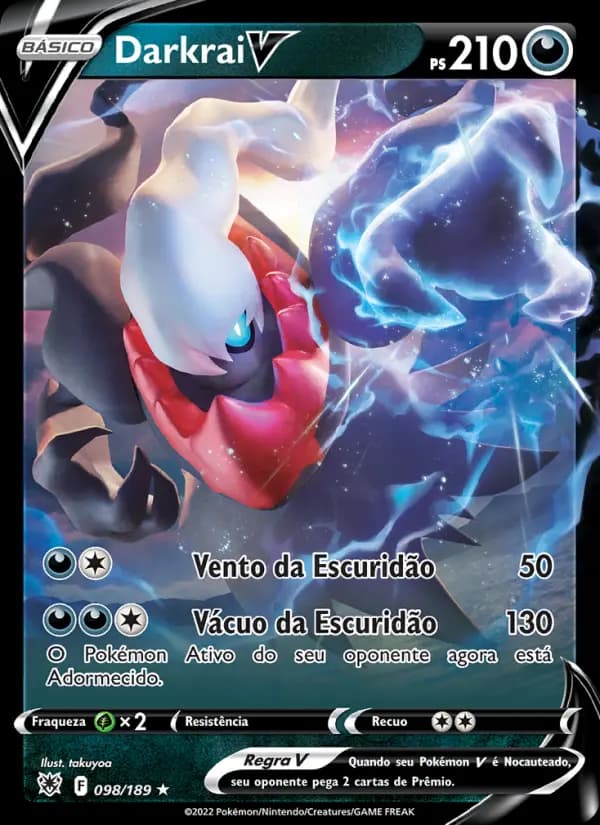 Darkrai V, carta 098 de Estrelas Radiantes