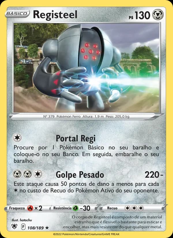 Registeel, carta 108 de Estrelas Radiantes