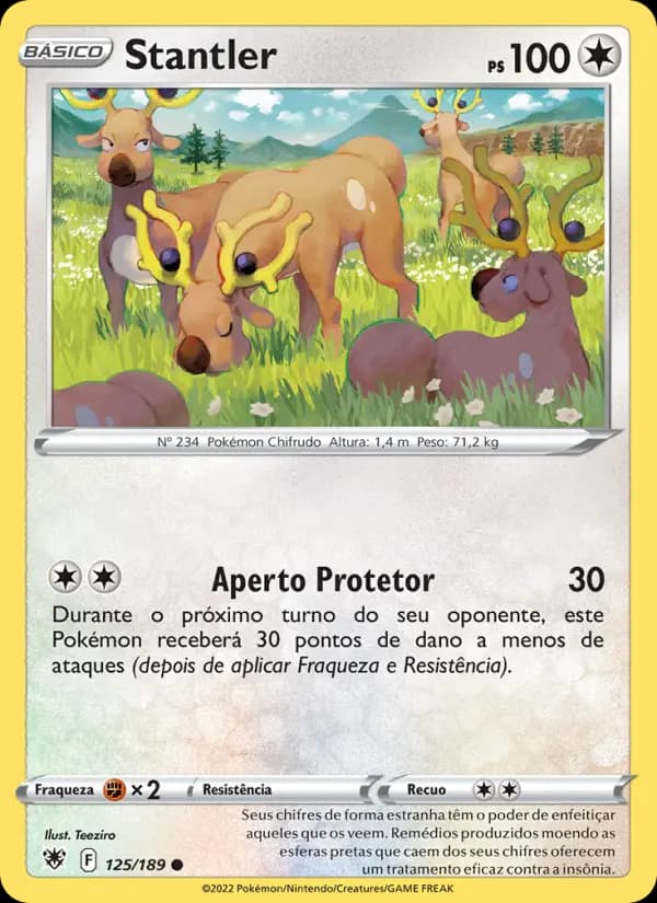 Stantler, carta 125 de Estrelas Radiantes
