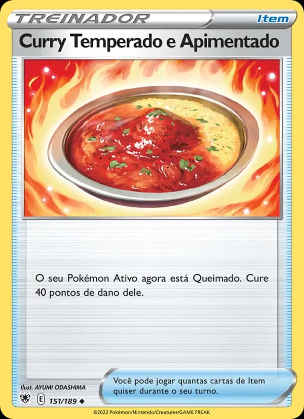Curry Temperado e Apimentado, carta 151 de Estrelas Radiantes
