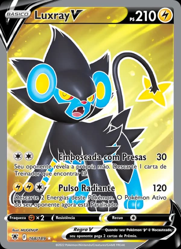 Luxray V, carta 168 de Estrelas Radiantes