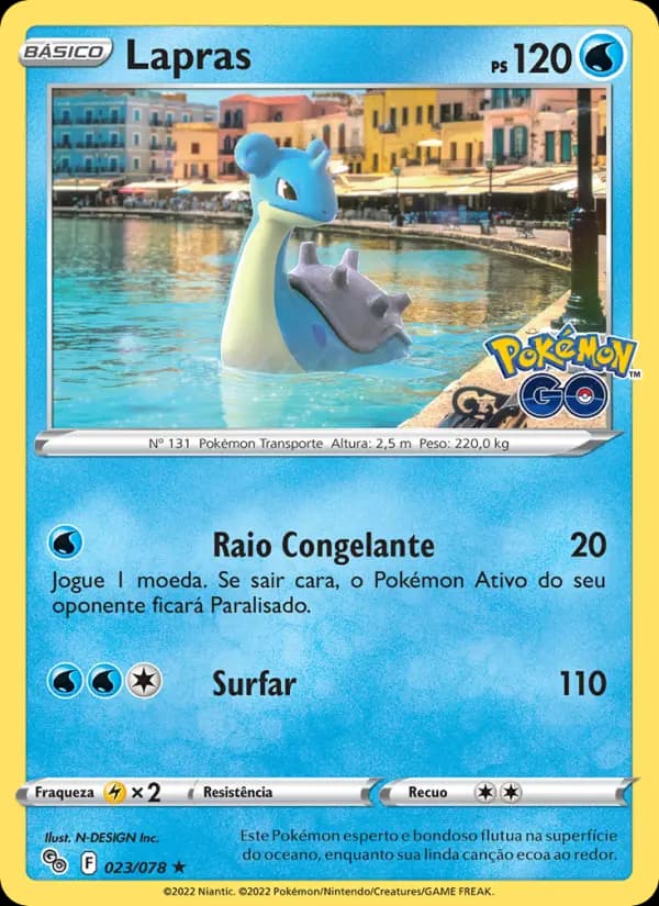 Lapras, carta 023 de Pokémon GO