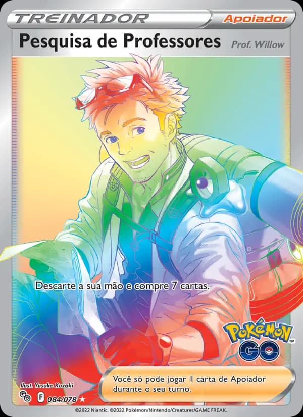Pesquisa de Professores, carta 084 de Pokémon GO