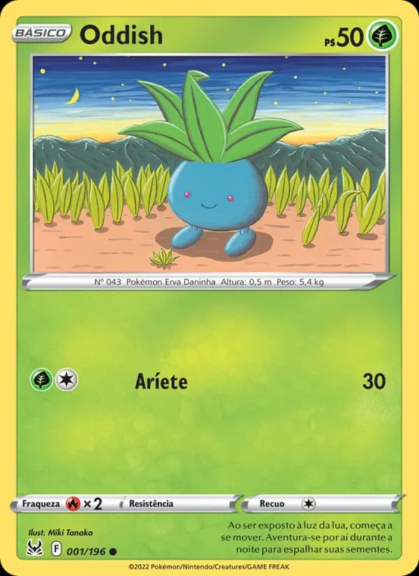 Oddish, carta 001 de Origem Perdida