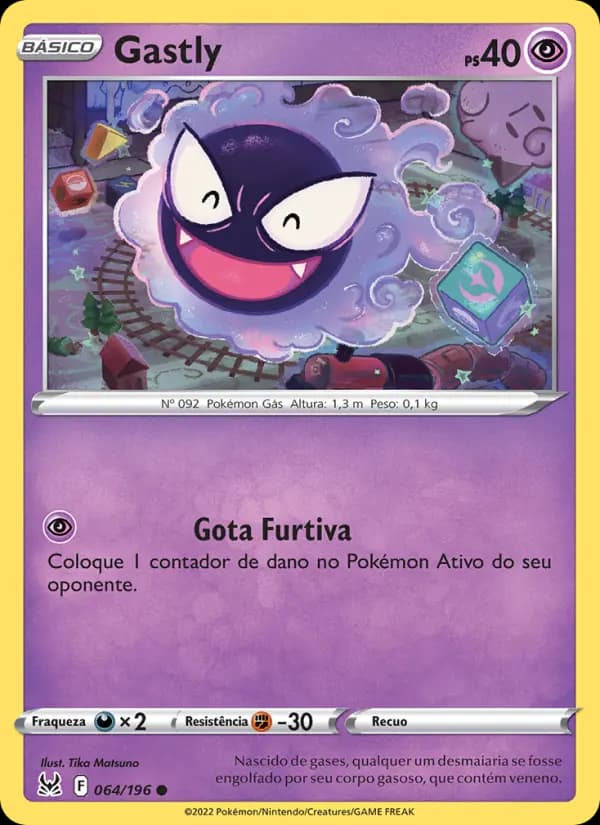 Gastly, carta 064 de Origem Perdida