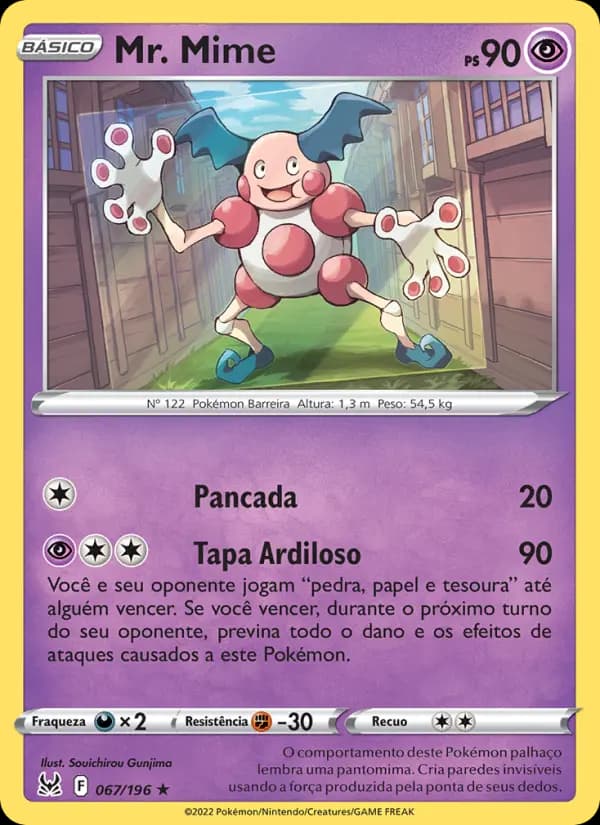 Mr. Mime, carta 067 de Origem Perdida