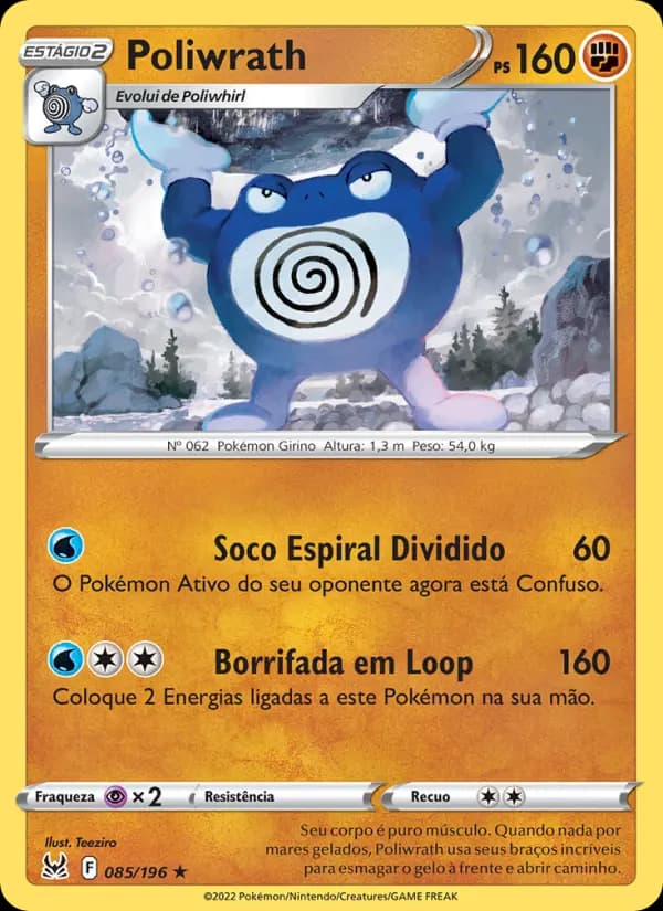 Poliwrath, carta 085 de Origem Perdida