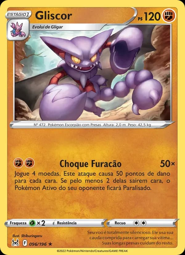 Gliscor, carta 096 de Origem Perdida