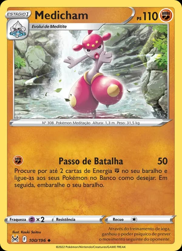 Medicham, carta 100 de Origem Perdida