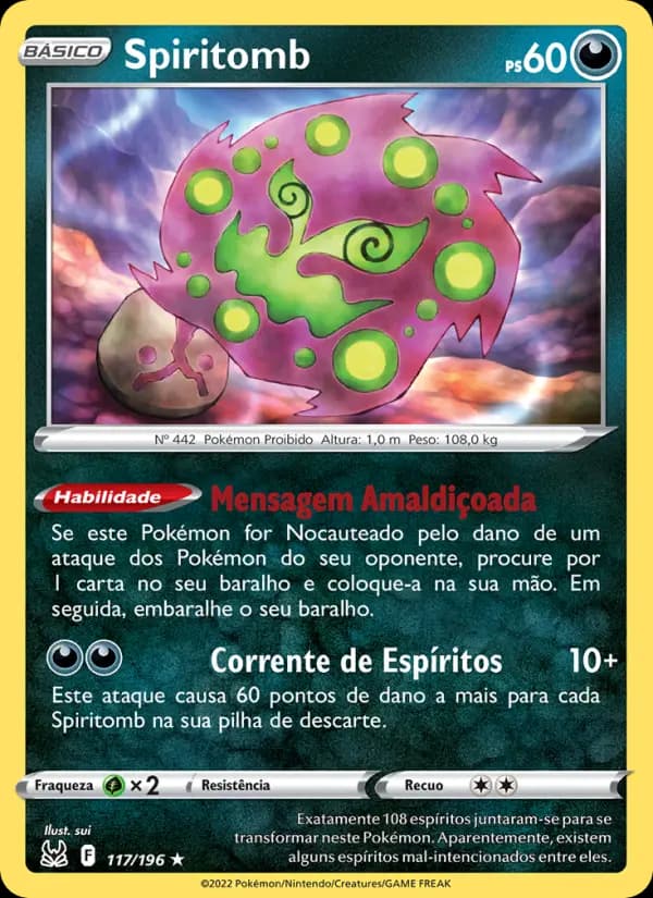 Spiritomb, carta 117 de Origem Perdida