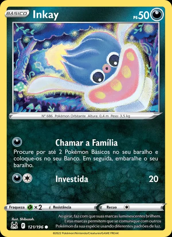 Inkay, carta 121 de Origem Perdida