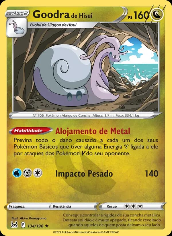 Goodra de Hisui, carta 134 de Origem Perdida