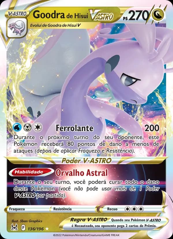 Goodra de Hisui V-ASTRO, carta 136 de Origem Perdida