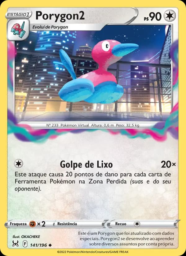 Porygon2, carta 141 de Origem Perdida