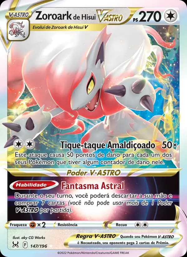 Zoroark de Hisui V-ASTRO, carta 147 de Origem Perdida