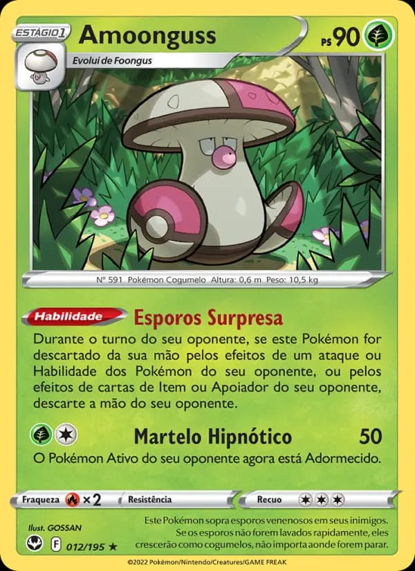 Amoonguss, carta 012 de Tempestade Prateada