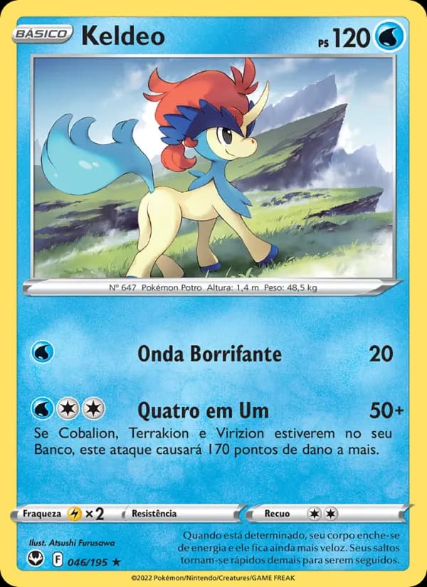 Keldeo, carta 046 de Tempestade Prateada