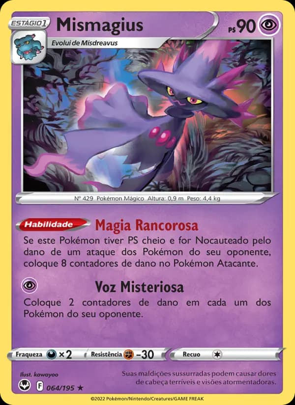 Mismagius, carta 064 de Tempestade Prateada