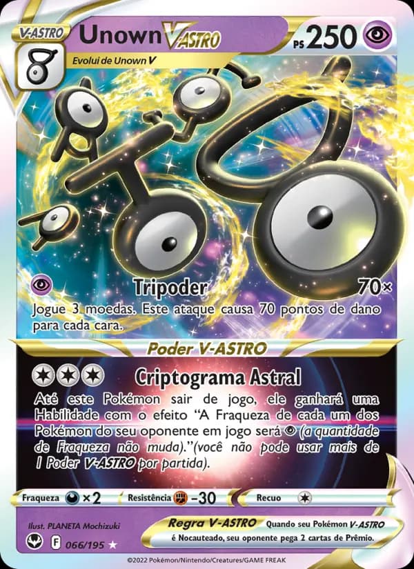 Unown V-ASTRO, carta 066 de Tempestade Prateada