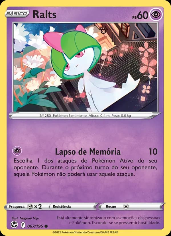 Ralts, carta 067 de Tempestade Prateada