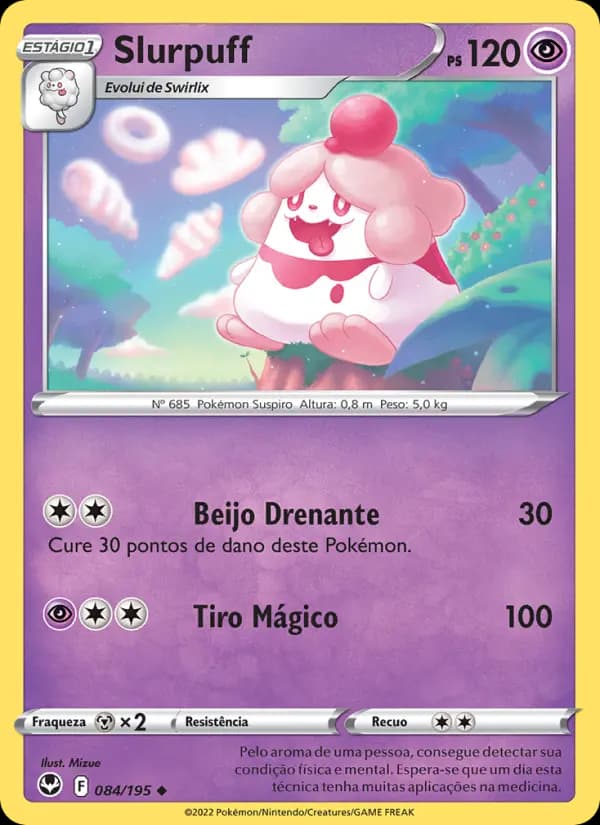 Slurpuff, carta 084 de Tempestade Prateada