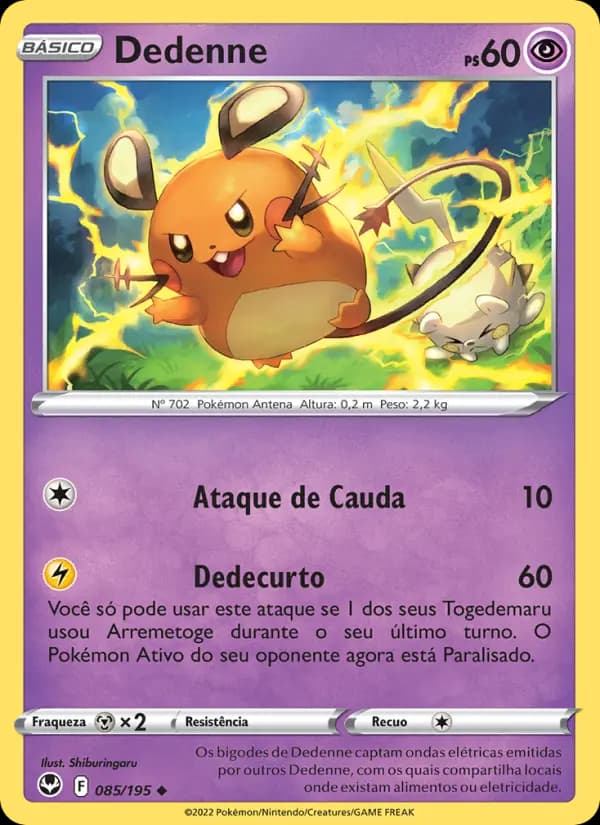 Dedenne, carta 085 de Tempestade Prateada