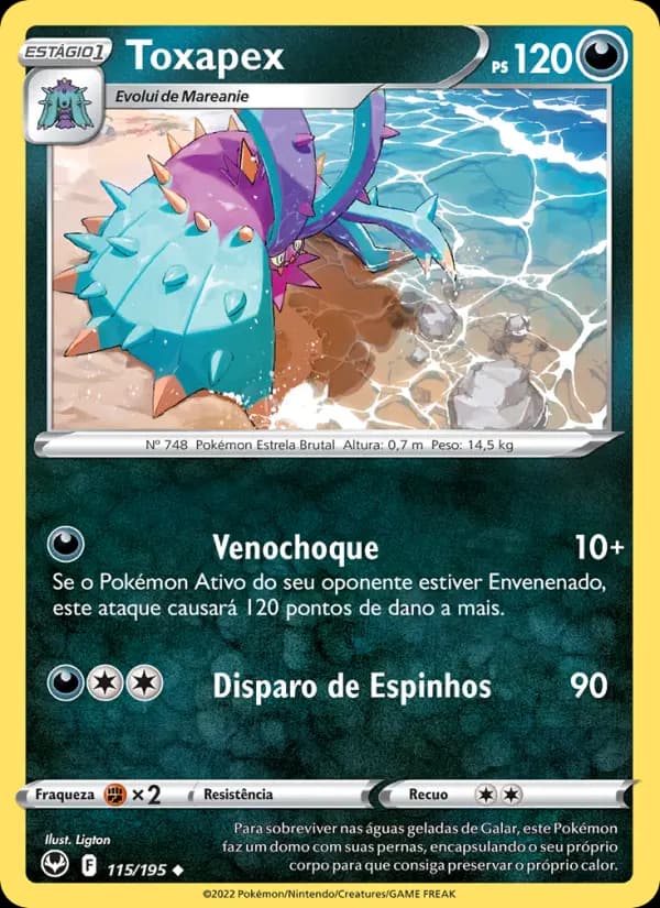 Toxapex, carta 115 de Tempestade Prateada