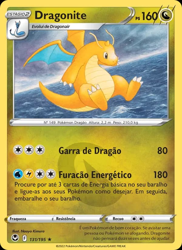 Dragonite, carta 131 de Tempestade Prateada