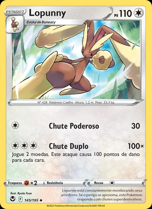 Lopunny, carta 145 de Tempestade Prateada